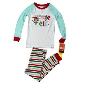 Jammies for‎ your Families Cute Elf Pajama Set - Size 4 NWT